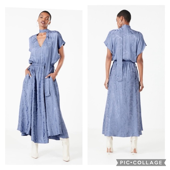 NWT BCBGMAXAZRIA Vittoria Cinch Waist Dress In Purple Impression Size Small - Picture 1 of 7